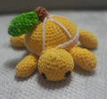 Tortue Citron au Crochet – Collection Tortues Fruitées | Pièce Unique