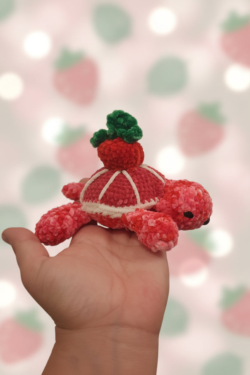 🍓 Tortue Fraise – Collection Tortues Fruitées
