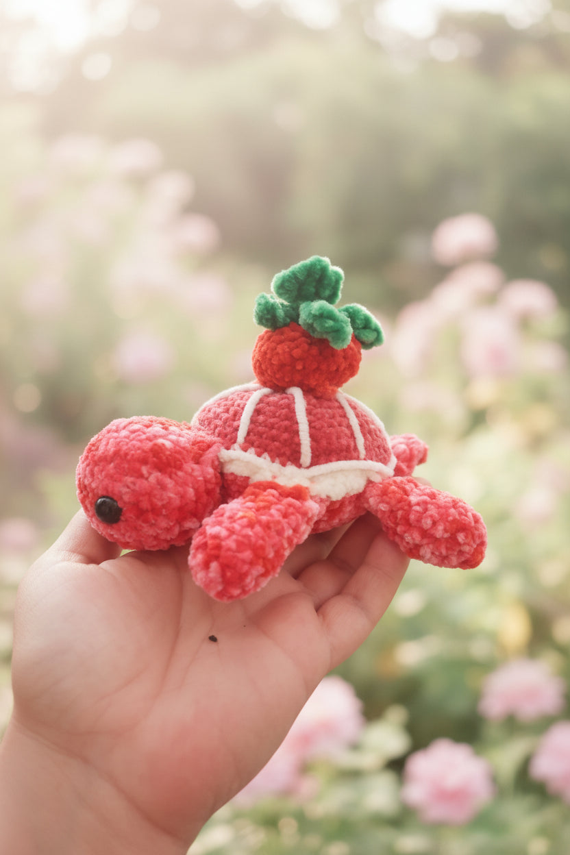 🍓 Tortue Fraise – Collection Tortues Fruitées
