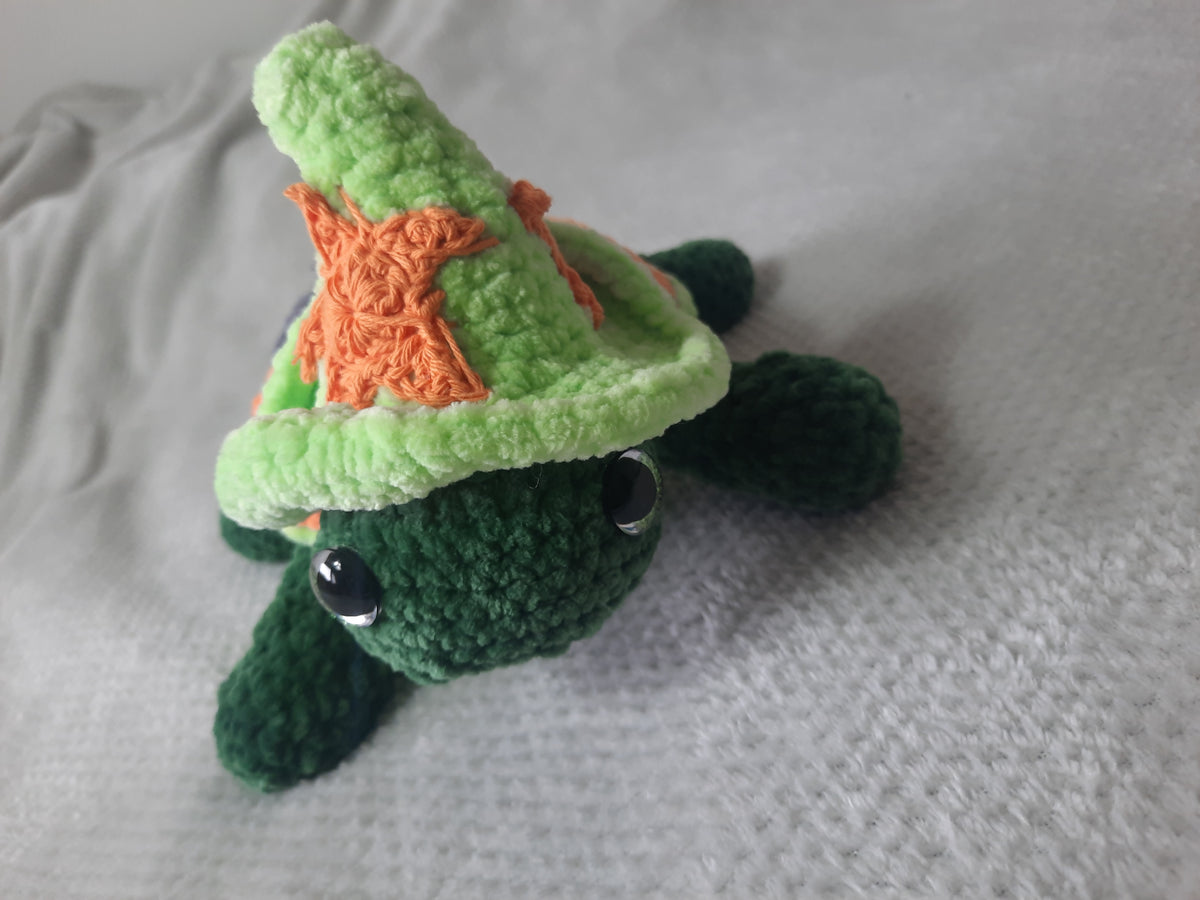 🧙‍♀️🐢 Tortue Sorcière – Création originale au crochet 🎃
