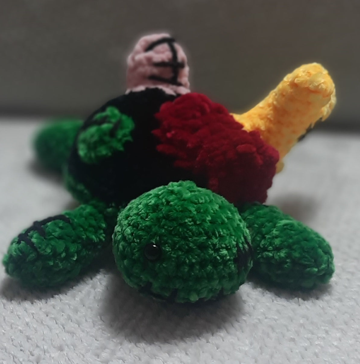 Tortue Zombie au Crochet – Décoration Halloween Fait Main.